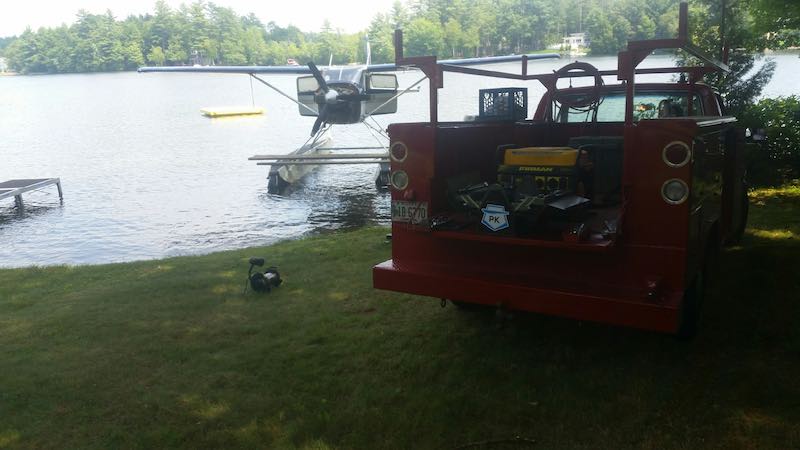 Our mobile service truck can service seaplanes as well.